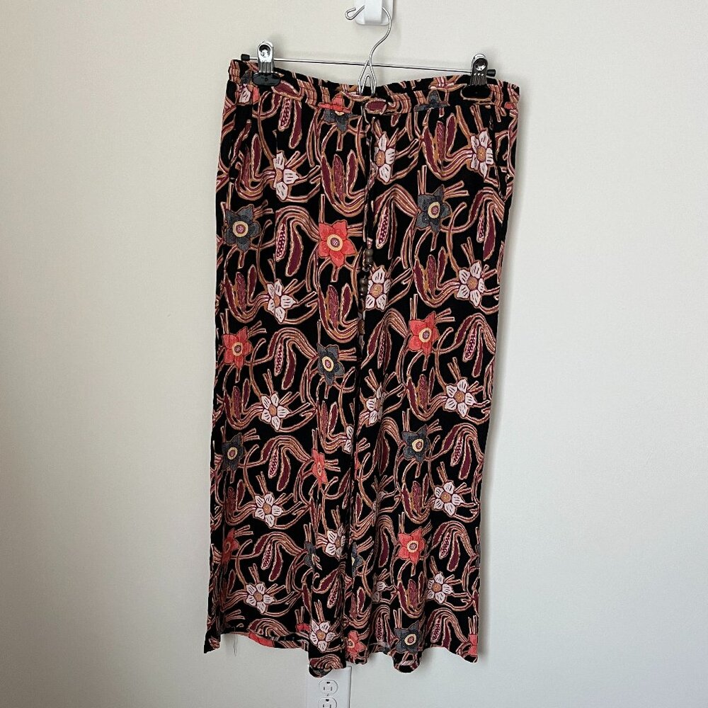 Christian Siriano Wide Leg Cropped Pant L